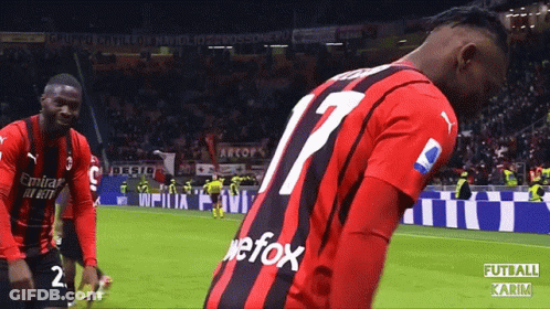 Soccer Player In Red Jersey Number 17 GIF