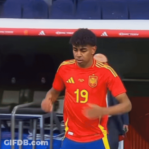 Soccer Player In Red Jersey Number 19 GIF