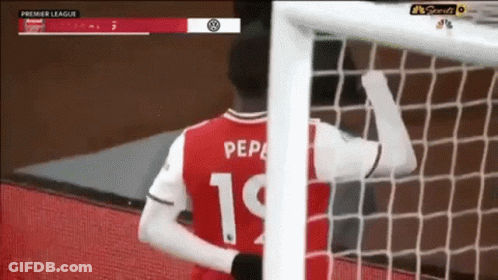 Soccer Player In Red Jersey Number 19 GIF
