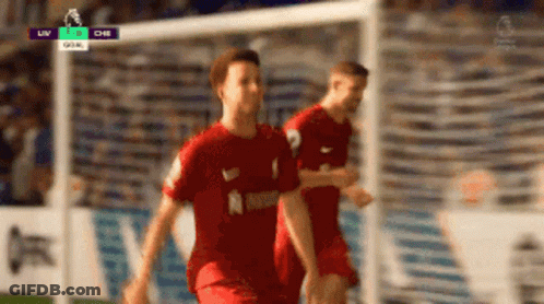 Soccer Player In Red Jersey Number 2 GIF