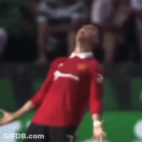 Soccer Player In Red Jersey Number 2 GIF