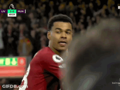 Soccer Player In Red Jersey Number 2 GIF