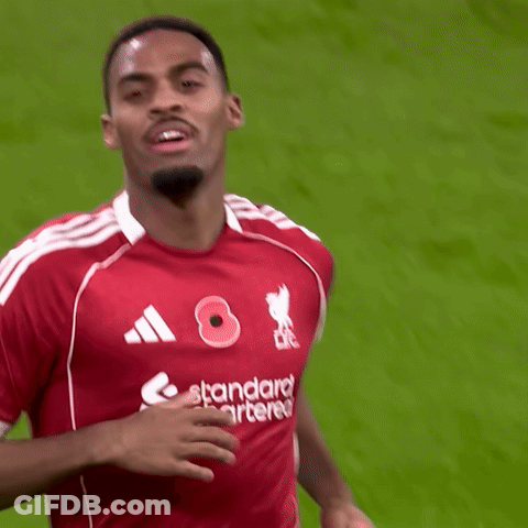 Soccer Player In Red Jersey Number 21 GIF