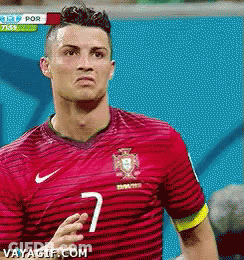Soccer Player In Red Jersey Number 7 GIF