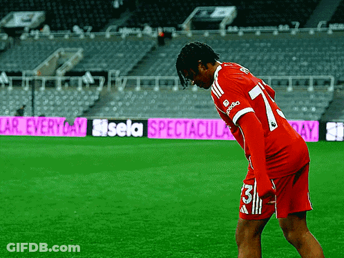 Soccer Player In Red Jersey Number 7 GIF