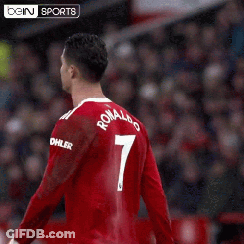 Soccer Player In Red Jersey Number 7 GIF