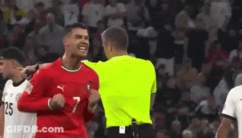 Soccer Player In Red Jersey Number 7 GIF