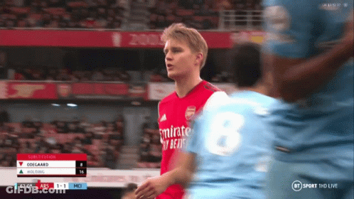 Soccer Player In Red Jersey Number 8 GIF