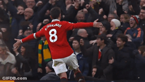Soccer Player In Red Jersey Number 8 GIF