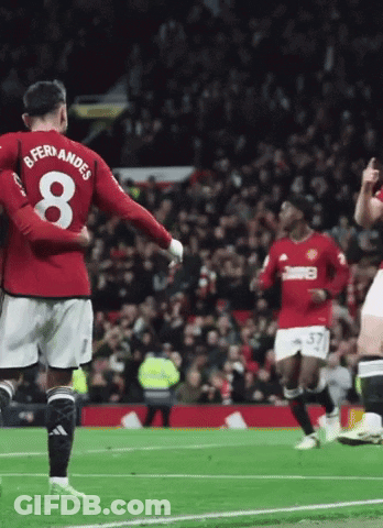 Soccer Player In Red Jersey Number 8 GIF