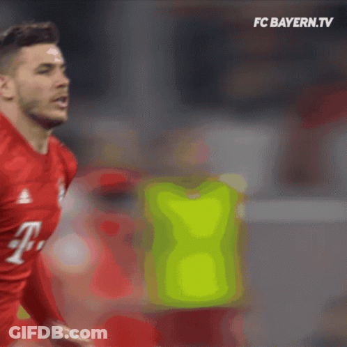 Soccer Player In Red Jersey Number 8 GIF