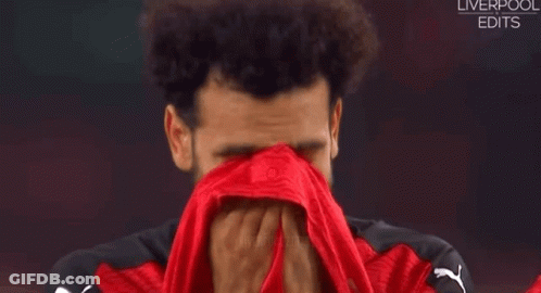 Soccer Player In Red Jersey Pointing At Camera Premier League GIF