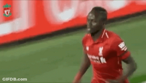 Soccer Player In Red Jersey Running GIF
