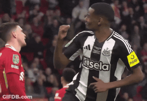 Soccer Player In Red Jersey Saying Standard Chartere GIF