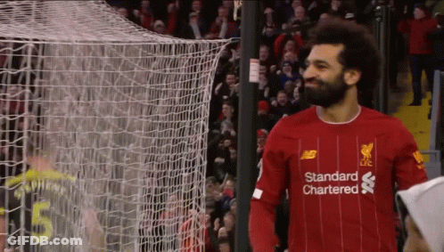 Soccer Player In Red Jersey Standard Chartered GIF