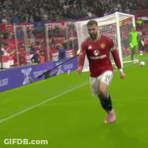 Soccer Player In Red Jersey United GIF