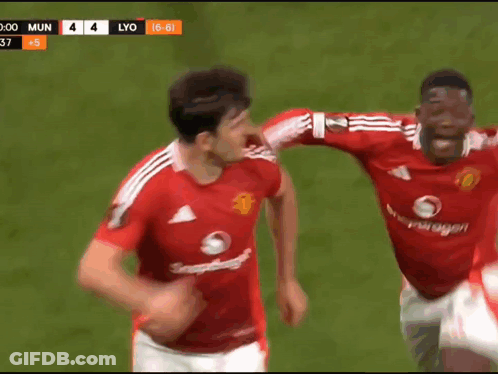 Soccer Player In Red Jersey Vodafone GIF
