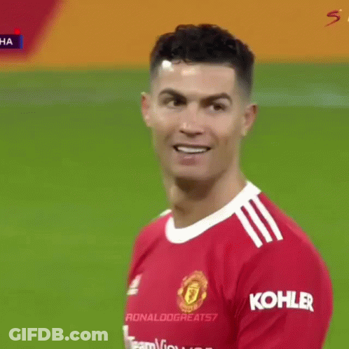 Soccer Player In Red Jersey With Adidas GIF