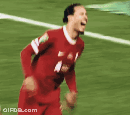 Soccer Player In Red Jersey With Letter S GIF