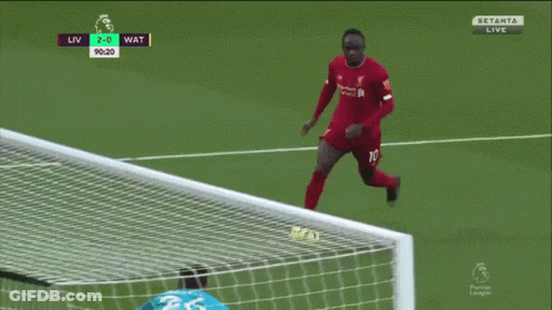 Soccer Player In Red Jersey With LFC GIF