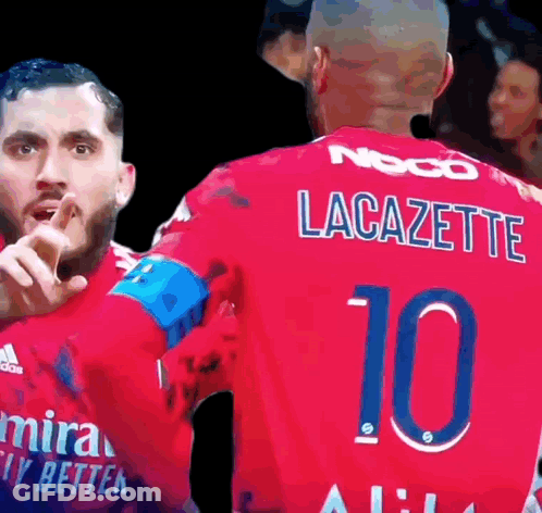 Soccer Player In Red Jersey With Number 10 GIF
