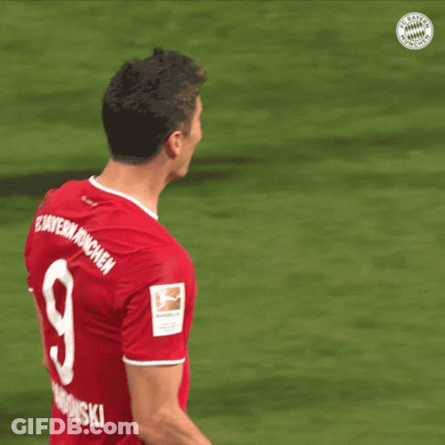 Soccer Player In Red Jersey With Number 5 GIF