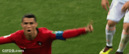 Soccer Player In Red Shirt Iconic James GIF