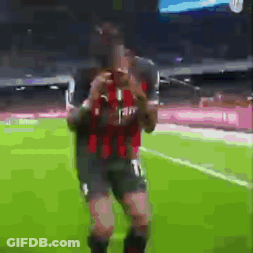 Soccer Player In Red Shirt Number 10 GIF