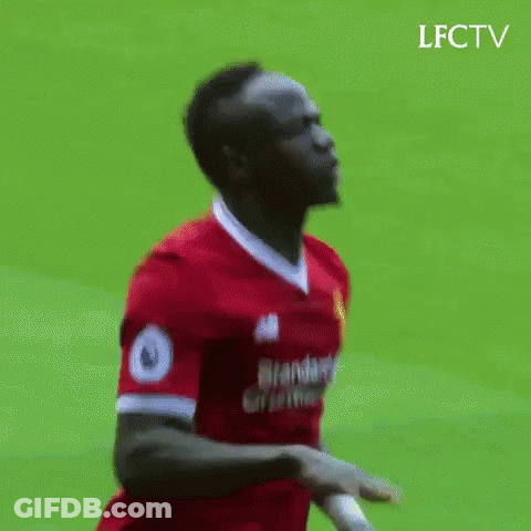 Soccer Player In Red Shirt Running GIF