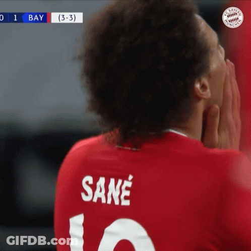 Soccer Player In Red Shirt Sane GIF
