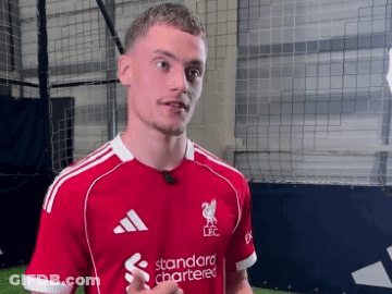 Soccer Player In Red Shirt Saying Standard Chartered GIF