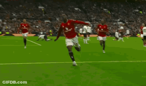 Soccer Player In Red Shirt GIF