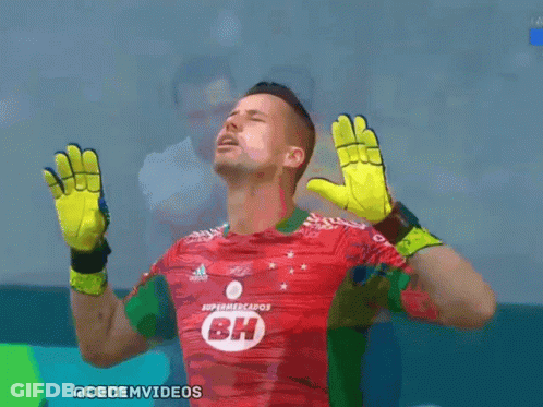 Soccer Player In Red Shirt With BH GIF