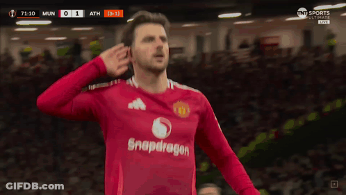 Soccer Player In Red Shirt With Snapdragon GIF
