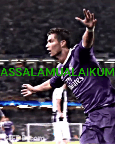 Soccer Player In Red Shirt With Tomato On Back GIF