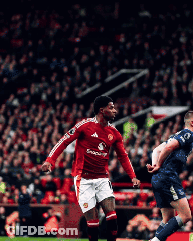 Soccer Player In Red Snapaway Shirt GIF