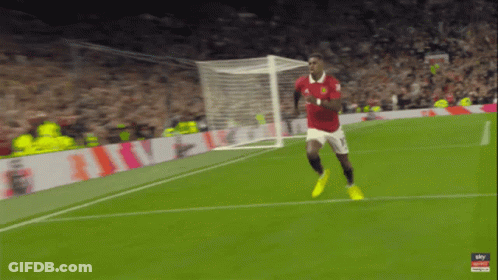 Soccer Player In Red Uniform Number 28 GIF