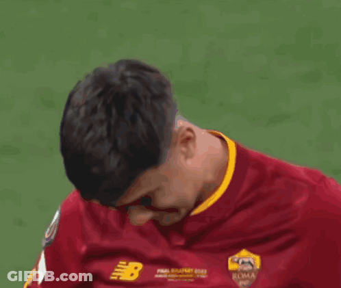Soccer Player In Roma Jersey GIF