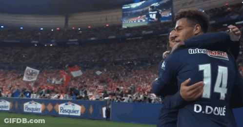 Soccer Player In Shirt With Letter C GIF