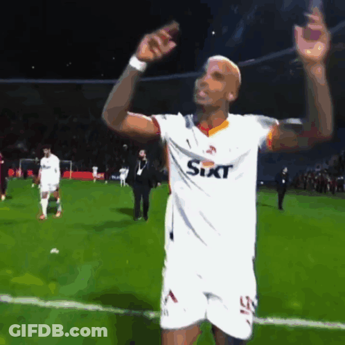 Soccer Player In Sixt Shirt Celebrating GIF