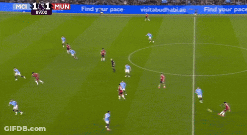 Soccer Player In Snapdragon Jersey Running GIF