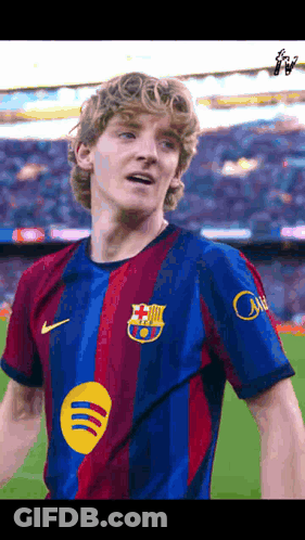 Soccer Player In Spotify Jersey GIF