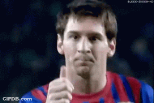 Soccer Player In Striped Jersey With FCB Logo GIF