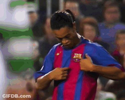 Soccer Player In Striped Shirt Giving Thumbs Up GIF