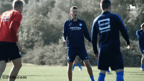 Soccer Player In Tricorp Jersey On Field GIF
