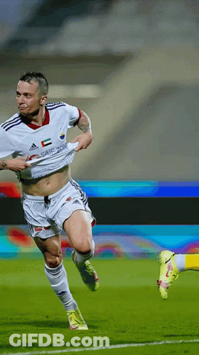 Soccer Player In UAE Saif Shirt GIF