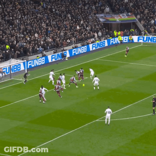 Soccer Player In White AIA Jersey GIF