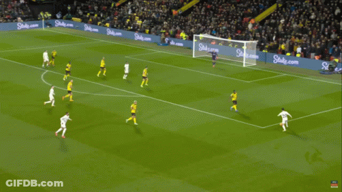 Soccer Player In White Airways Shirt GIF