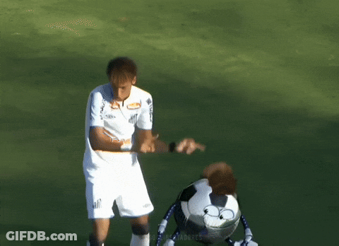 Soccer Player In White Allianz Jersey GIF