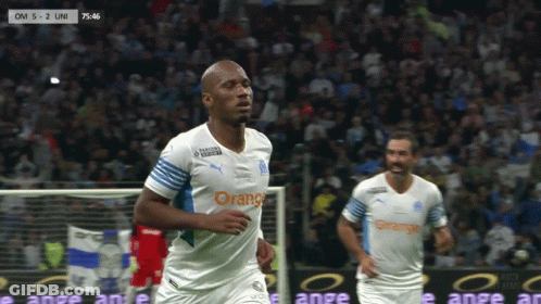 Soccer Player In White And Orange Jersey GIF